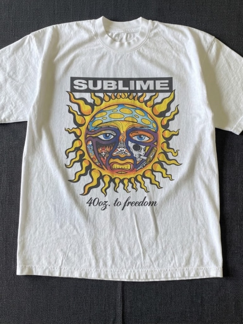 Sublime Sun Graphic Tee White